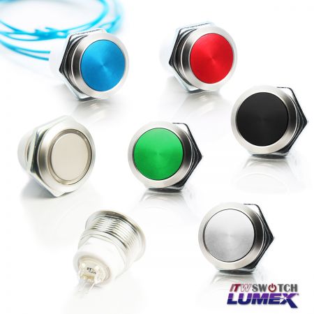 Антивандальные кнопочные переключатели 19 мм - 19-миллиметровые антивандальные и водонепроницаемые кнопочные выключатели